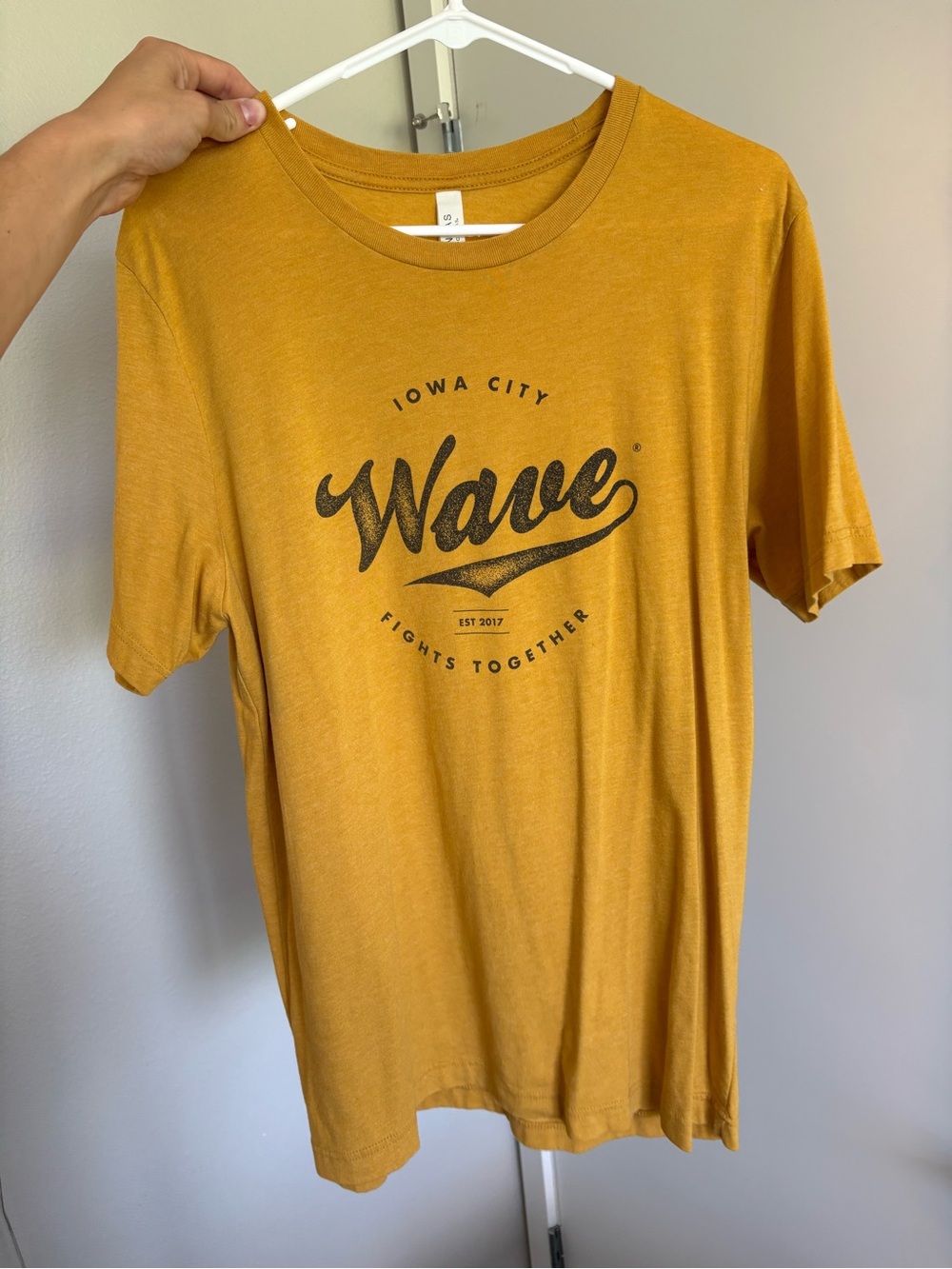 Women’s Iowa Hawkeyes Wave T-Shirt Yellow Gold University of Iowa